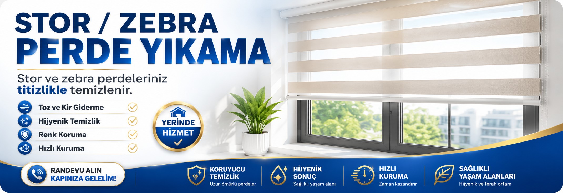 Konya Stor / Zebra Perde Yıkama